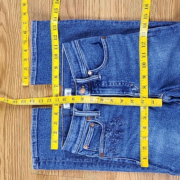 MADEWELL CALI DENIM-BOOT 23x25 FADED DISTRESSED PRE-OWNED GIRLS DENIM JEANS - Picture 4 of 7